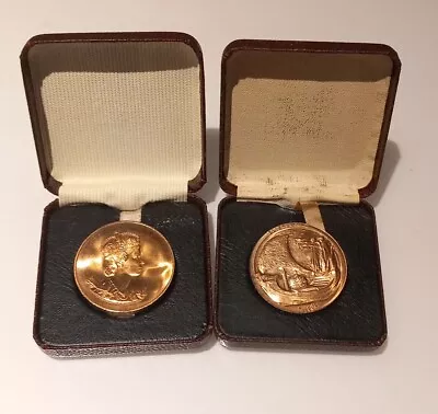 2 X 1953 Queen Elizabeth II Boxed Coronation Medallions/Coins.Original • £0.99