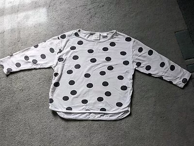 Size 2-3 Zara Long Sleeve Top Polka Dot Baby Toddler Clothes • $4