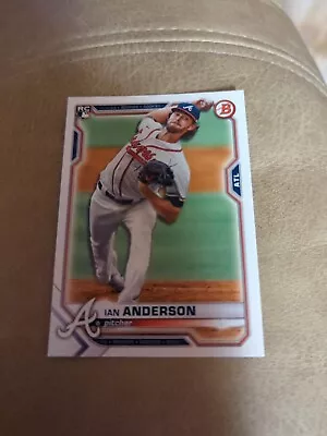 IAN ANDERSON Braves 2021 BOWMAN Baseball Card #27 NM/MT Rookie Card • $0.99