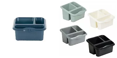 £5.95 • Buy Wham Cutlery Caddy High Grade Plastic Sink Tidy Cutlery Drainer Holder Organizer
