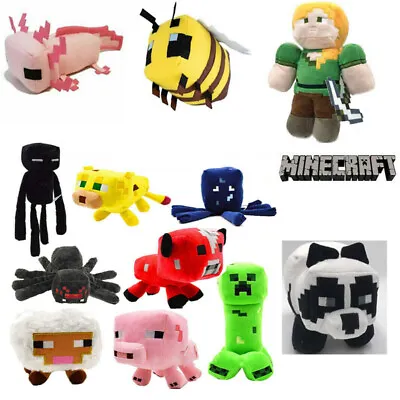$8.99 • Buy Minecraft Axolotl Plush Stuffed Animal Soft Plushies Birthday Toy Kids Gift Doll