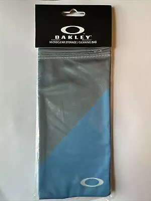 Oakley AGILITY BLUE W/GREY Sunglass Microfiber Microbag Storage Bag Pouch • $18