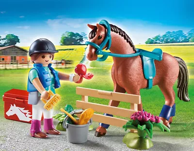 Playmobil 70294 Horse Farm Gift Set Horses Toy Farming Playset Ponies Pony NEW • £10.49