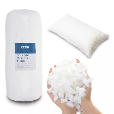 5lbs Memory Foam Bean Bag Filler Soft White Refill Pillow Crafts • $25.36