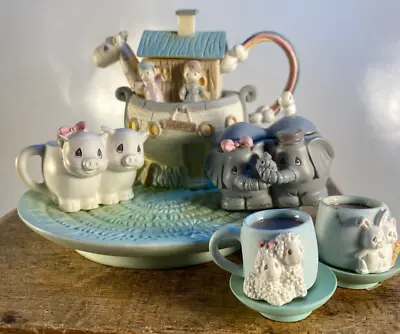 1996 PRECIOUS MOMENTS Noah's Ark Mini Tea Set F • $16.99