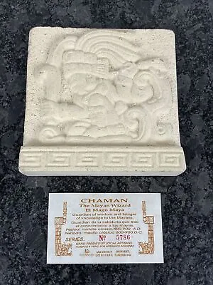 Chaman The Mayan Wizard Stone Decoration Hand Finished #5786 Guardian Of Wisdom • $27.95