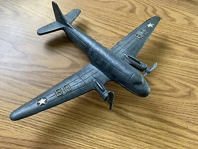 Military Plane Cast Metal Model HEAVY W/Spinning Propellers  • $28.99