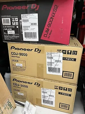 Pioneer DJ Setup: 1x DJM-900NXS2 2x CDJ3000 • $8000