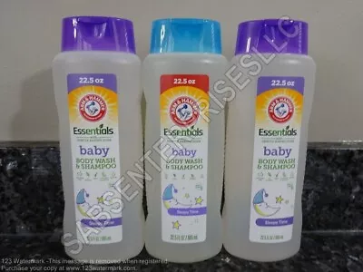 3 Arm & Hammer Baby SLEEPY TIME Body Wash & Shampoo Tear Free 22.5 FL Oz. NEW • $18.75