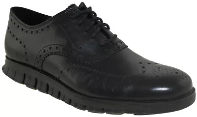 Cole Haan Men's ZeroGrand Wingtip Oxford Black Style C20719 • $79.99