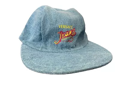 Gianni Versace Profumi Blue Denim Hat Cap Versace Jeans Collection Vintage  • $60