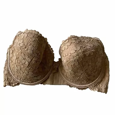 Excellent Condition La Senza Stunning Strapless Padded UnderWired Bra Beige 32DD • $2.48