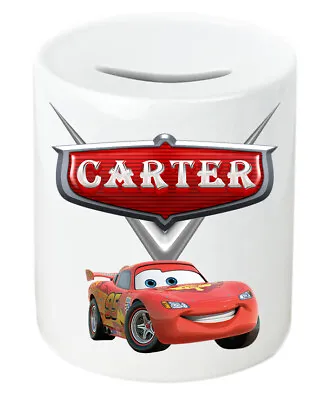 Personalised Any Name Cars Savings Children Funny Money Box Printed Gift • £11.99