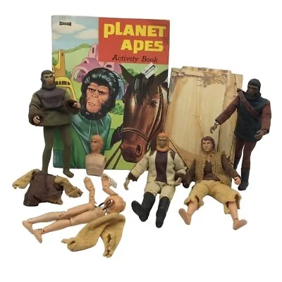 Mego Planet Of Apes Verdon Dr Zaius Burke Soldier Ape Cornelius Book Parts Lot • $349.96