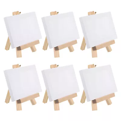 6set 4 X6  Canvas Easel Mini Stretched Display Canvas Panel Tripod Holder Stand • $24.69