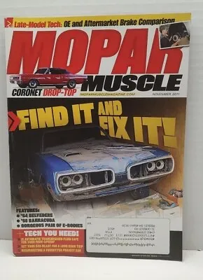 Mopar Muscle Magazine Nov 2011 Coronet Drop Top 64 Belvedere '68 Barracuda • $7.98