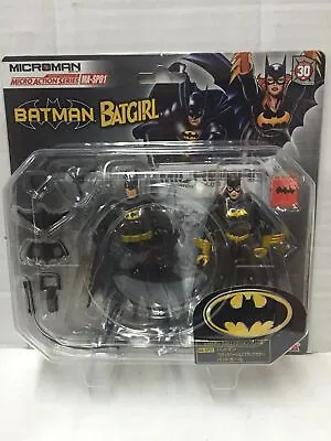 Takara Microman Micro Series MA-SP01 BATMAN & BATGIRL Action Figures MIB 2004 • $46.70