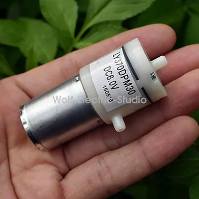 DC 3V 5V 6V Micro Mini 370 Motor Air Vacuum Pump Negative Pressure Suction Pump • $3.47