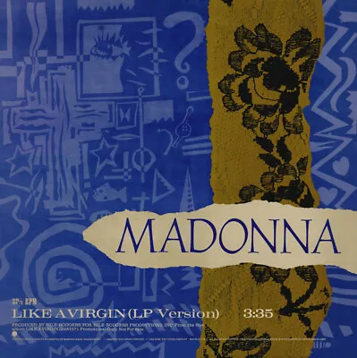 Madonna Like A Virgin Vinyl Record LP Promo US 1984 Single Electronic 12  • £55
