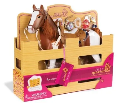 Our Generation- Pinto 20  Trail Riding Horse For 18 Inch Dolls - Toy Horse • $446.79