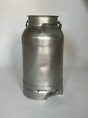 Stainless 20qt 5 Gallon Milk Dairy Can Penn-Michigan Buhl Ohio Drain Vintage USA • $145