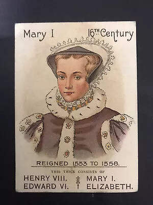 Mazawattee Tea Card Mary 1 From Our Kings & Queens C.1901 • $4.92