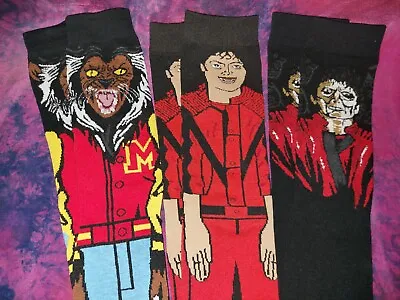 Michael Jackson - Thriller Socks Bundle 3 Pairs - Zombie - Werewolf - Ideal Gift • £14.99