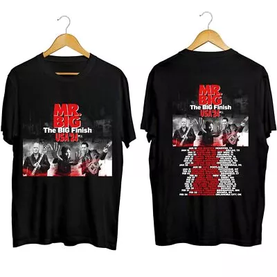 Mr Big The Big Finish Tour 2024 T-Shirt Black Gift Fans Music • $22.99