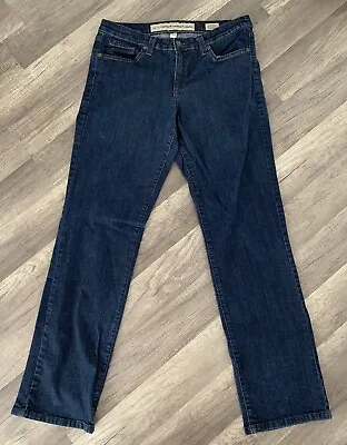 Nine West Vintage America Jeans Sz 12/30 Mid Rise Straight Leg Dark Wash • $11.99