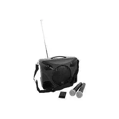 QTX DELTA-50 Portable Desktop PA System With Bluetooth + Wireless Microphones • £159