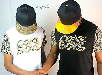 £14.99 • Buy Coke Boys, Mens T Shirts, Urban Retro Hip Hop Leopard Teeshirts. Designer Street
