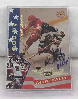 1995 Signature Rookies Miracle On Ice Signature #40 Marc Wells Auto 975/2000 • $30