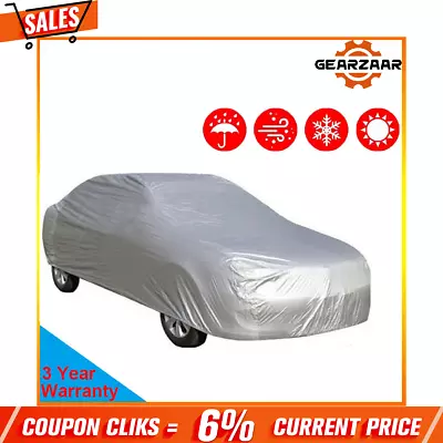 Outdoor Universal Size Car Cover Waterproof Rain/UV/Dust Resistant Weather AUS • $24.44