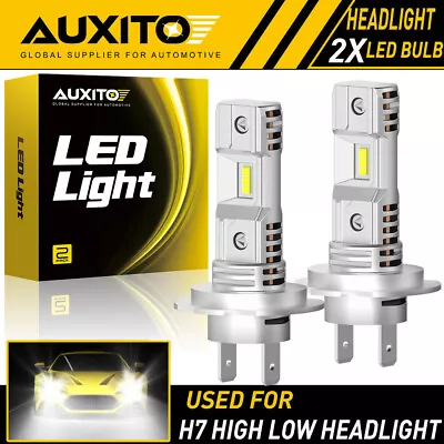 2x H7 LED Headlight Bulb Kit High/Low Beam 20000LM Super Bright 6500K Cool White • $23.74