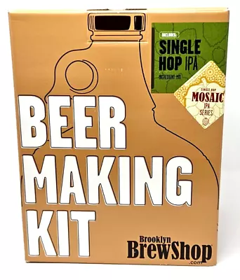 Brooklyn Brewshop Beer Making Kit - Single Hop Mosaic IPA - Sealed Unused! • $17.95