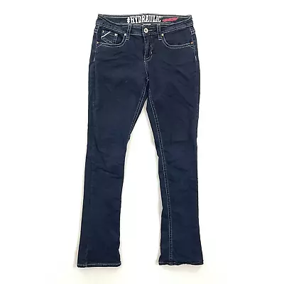 $29.99 • Buy Hydraulic Womens Lola Curvy Micro Bootcut Jeans Blue Stretch Embroidered 11/12
