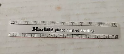 Vintage MARLITE MARSH WALL Aluminum ADVERTISING Ruler 6 INCH Dover OH • $3.95