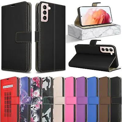 For Samsung Galaxy S21 5G Case 6.2  Slim Leather Flip Wallet Stand Phone Cover • £4.95