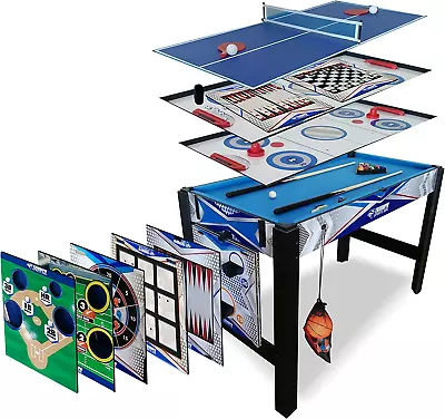 Triumph 13-In-1 Combo Game Table Includes Basketball Table Tennis Billiards P • $211.88