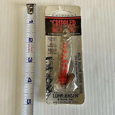 Luhr Jensen Crippled Herring Jig Lure Silver Fire Made In USA • $15.19
