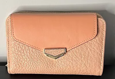 Bifold Wallet Women Vegan Leather Cards & ID Holders Pink Peach • $15
