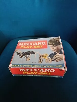 Meccano Play-set Handcart & Tricycle Complete Set + Instructions. Original Box • £30