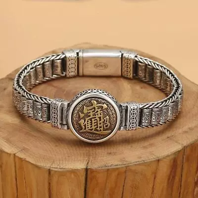 925 Silver Bangle Bracelet Chain Popular Vintage Bracelets Mens Jewelry • $9.49