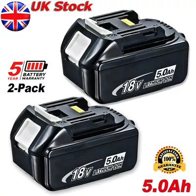 For Makita BL1850 TWIN PACK 18v 5.0ah LXT Li-ion Battery Makstar BL1860 BL1840 • £29.89