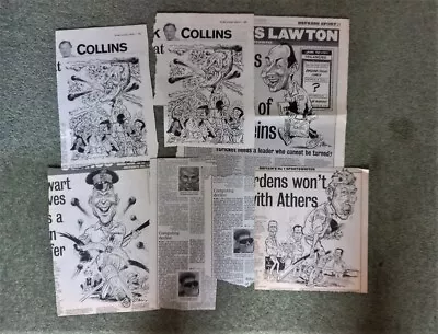 £9.99 • Buy Cricket Newspaper Caricatures Ian Botham,  Atherton, Russell & Ricky Ponting Etc