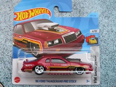 Hot Wheels H3N 107 1986 FORD THUNDERBIRD PRO STOCK  Red 2023 107/250 CaseN NEW • $6.75