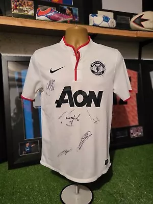 Squad Signed Manchester United Away Jersey Shirt 2012 - 2013 League Winners • $26.11