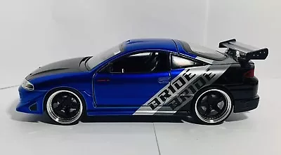 Jada JDM Tuners  1:24 1995 Mitsubishi Eclipse ( Candy Blue W/Black ) • $25