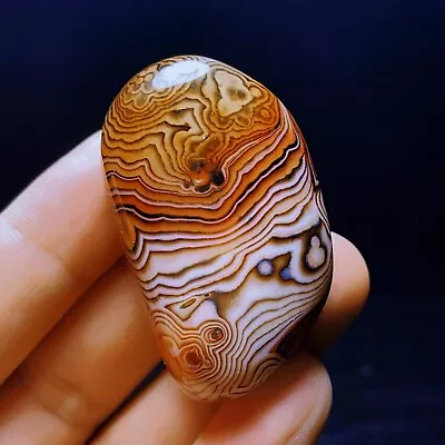 TOP 55G Natural Polished Silk Banded Agate Lace Agate Crystal Madagascar  94 • $1.51