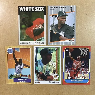 Michael Jordan Bulls White Sox Basketball Baseball Card Lot 5 Rare HOF Goat • $9.99